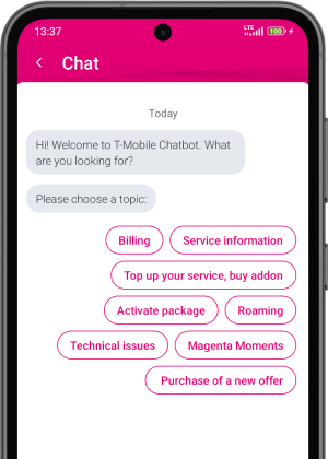 We can chat in your chosen language.